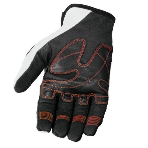 SCOTT MOTO KOŽENÉ RUKAVICE ASSAULT BLACK RED 