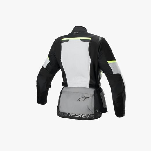 BUNDA STELLA ANDES AIR DRYSTAR, ALPINESTARS, DÁMSKÁ (SVĚTLE ŠEDÁ/TMAVĚ ŠEDÁ/ČERNÁ/ŽLUTÁ FLUO) 2024