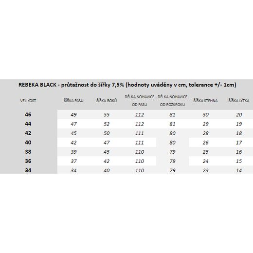 MBW DÁMSKÉ KEVLAROVÉ JEANS REBEKA ČERNÉ