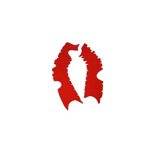 GUMOVÉ PROTEKTORY RÁMU HONDA, VIBRAM (SADA, ČERVENÁ)