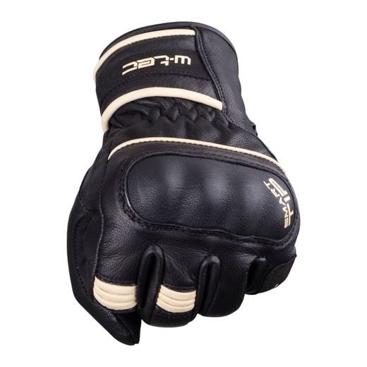 W-TEC PÁNSKÉ KOŽENÉ MOTO RUKAVICE FRANKER ČERNO BÍLÁ