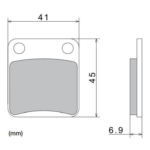 BRZDOVÉ DESTIČKY, NISSIN (SEMI-METALICKÁ SMĚS) 2 KS V BALENÍ