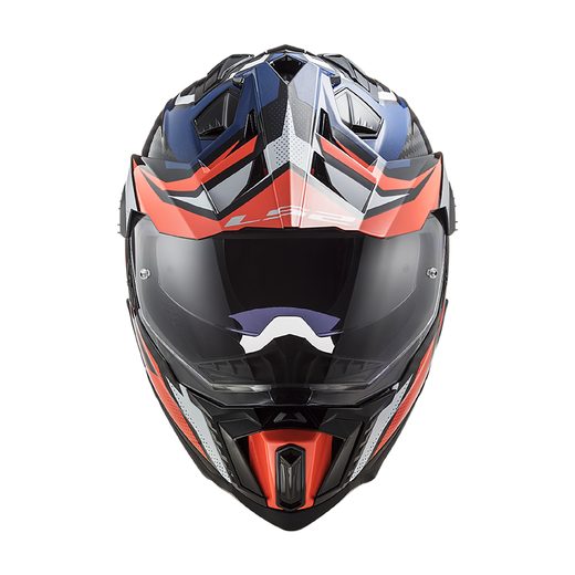 ENDURO HELMA LS2 MX701 EXPLORER C FOCUS G. BLUE WHITE RED