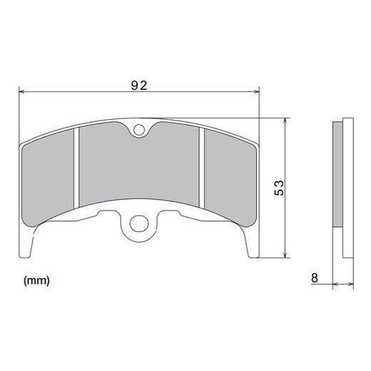 BRZDOVÉ DESTIČKY, NISSIN (SEMI-METALICKÁ SMĚS) 2 KS V BALENÍ