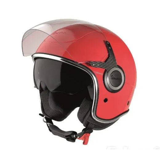 PŘILBA OTEVŘENÁ VESPA VJ ROSSO PASSIONE