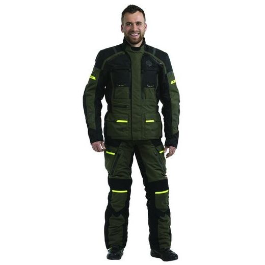 MBW PÁNSKÁ TEXTILNÍ MOTO BUNDA MEMPHIS GREEN 