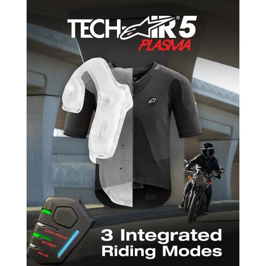 AIRBAGOVÁ VESTA TECH-AIR®5 PLASMA SYSTEM, ALPINESTARS (ČERNÁ) 2025