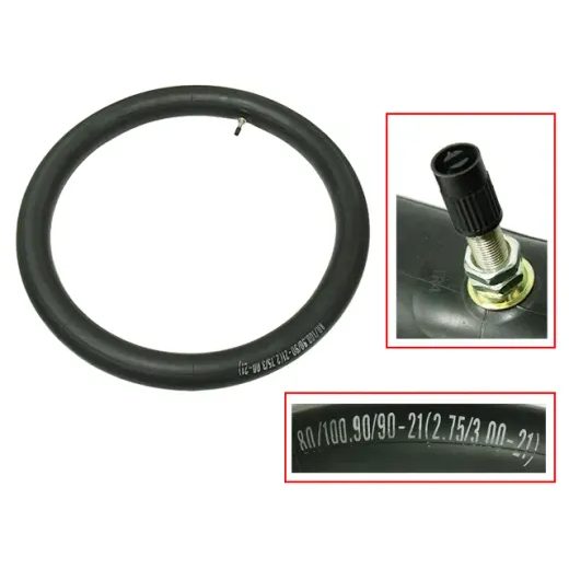 DUŠE ZESÍLENÁ 2,75/3,00-21" (PRO PŘEDNÍ KOLO / VENTILEK TR4 / SÍLA STĚNY 3,00MM)