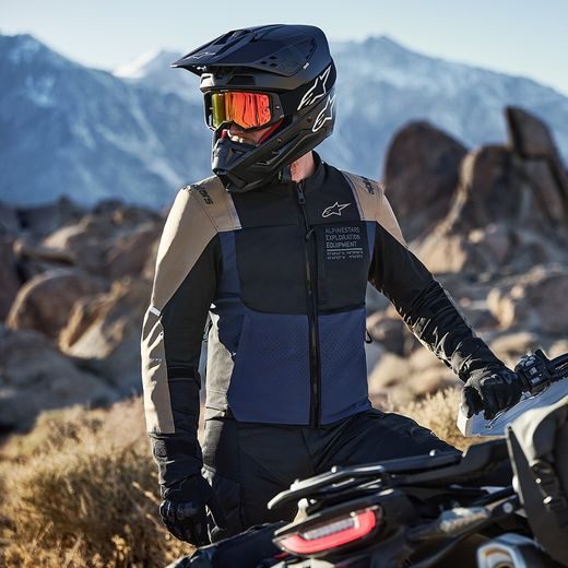 BUNDA ST-2 AIR, ALPINESTARS (TMAVĚ MODRÁ/TMAVÁ KHAKI/ČERNÁ) 2025