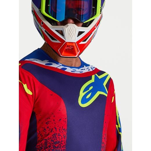 DRES FLUID DRAG, ALPINESTARS (TMAVĚ MODRÁ/ČERVENÁ/ZELENÁ/BÍLÁ) 2027