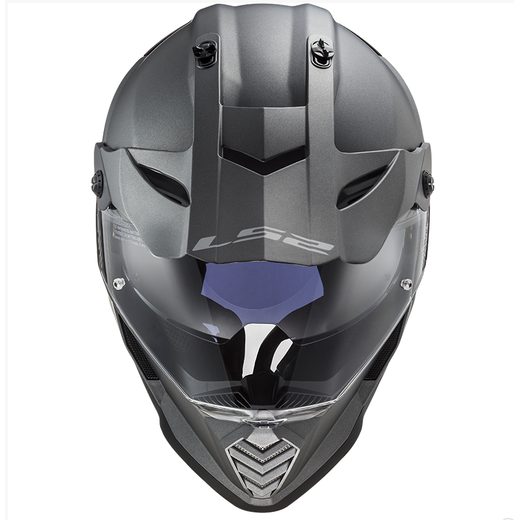 LS2 ENDURO MOTO PŘILBA MX436 PIONEER EVO TITANOVÁ MATNÁ