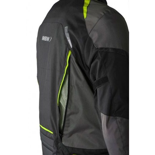 MBW PÁNSKÁ TEXTILNÍ MOTO BUNDA LUCAS ČERNÁ ŽLUTÁ