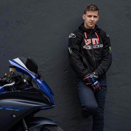 BUNDA CHROME IGNITION MONSTER FQ20 KOLEKCE, ALPINESTARS (ČERNÁ/ČERVENÁ/BÍLÁ/ZELENÁ) 2024