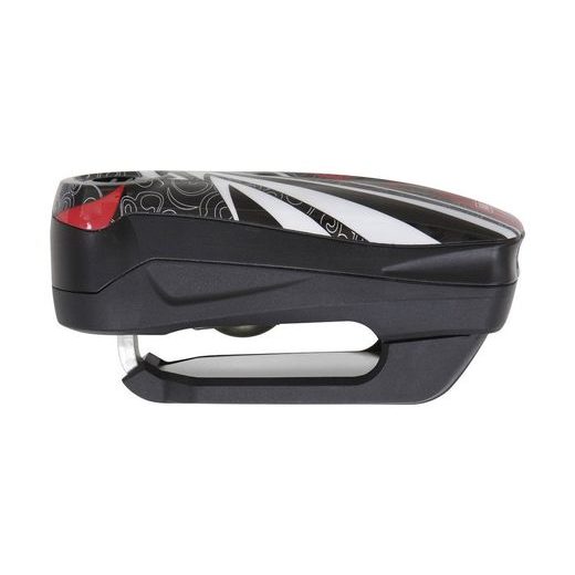 ZÁMEK NA KOTOUČOVOU BRZDU S ALARMEM DETECTO RS1 SONIC (TRN 3 X 5 MM), ABUS (FLAME BLACK)