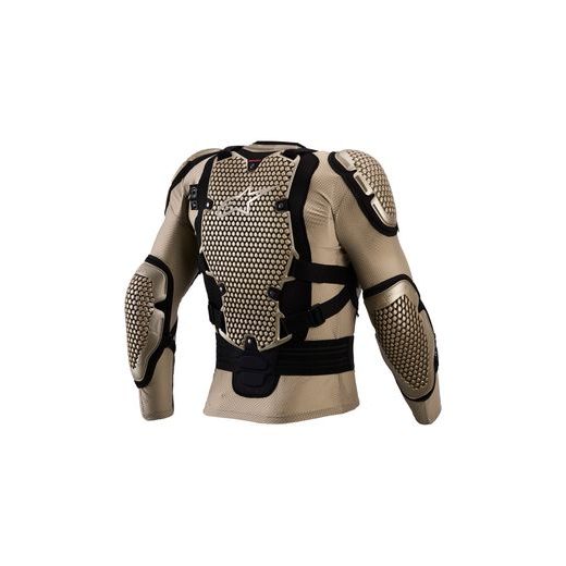 CHRÁNIČ TĚLA BIONIC ACTION V3, ALPINESTARS (SVĚTLE HNĚDÁ/ČERNÁ/ČERVENÁ FLUO) 2027