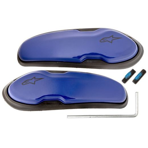 SLIDERY ŠPIČKY PRO BOTY SUPERTECH R/SMX PLUS/SMX-6/SMX S A SMX-1 R, ALPINESTARS (MODRÁ, PLAST, PÁR)