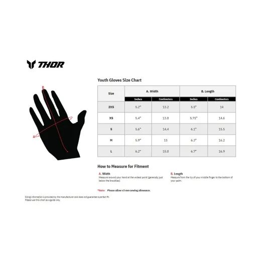 DĚTSKÉ MOTO RUKAVICE THOR YOUTH RIDEMODE STATIC GLOVES ČERNÁ