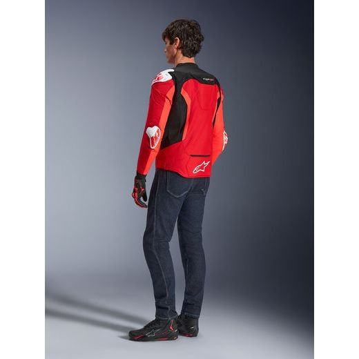 BUNDA T-GP AIR, ALPINESTARS (ČERVENÁ/ČERVENÁ FLUO/BÍLÁ/ČERNÁ) 2026