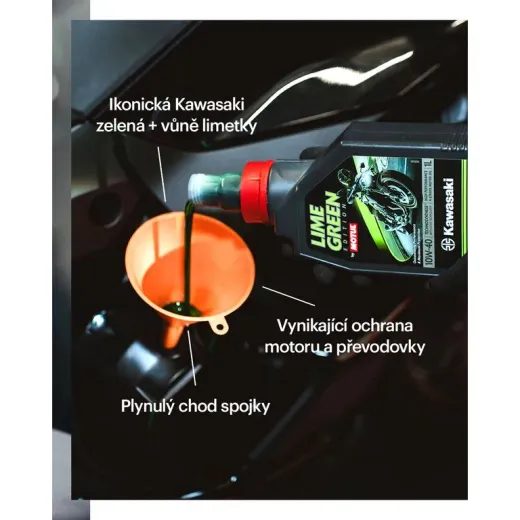 MOTUL LIME GREEN KAWASAKI OLEJ 10W40 1L