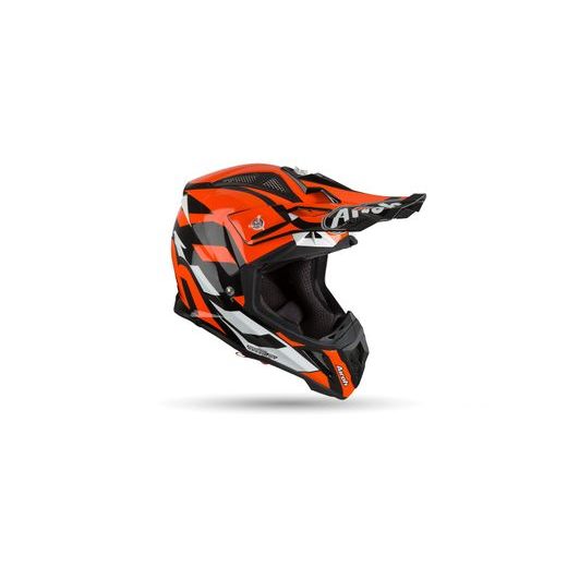 PŘILBA AVIATOR 2.3 AMSS GREAT, AIROH - ITÁLIE (ORANŽOVÁ LESKLÁ)