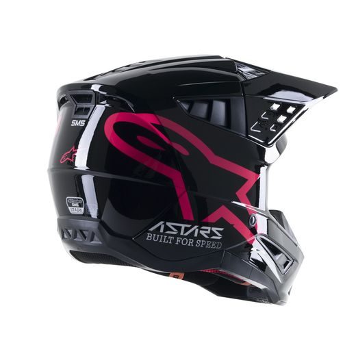 PŘILBA ALPINESTARS S-M5 COMPASS 2023 (ČERNÁ/RŮŽOVÁ)