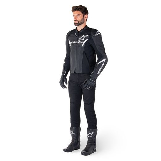 BUNDA FASTER 3 AIRFLOW, ALPINESTARS (ČERNÁ/BÍLÁ) 2025