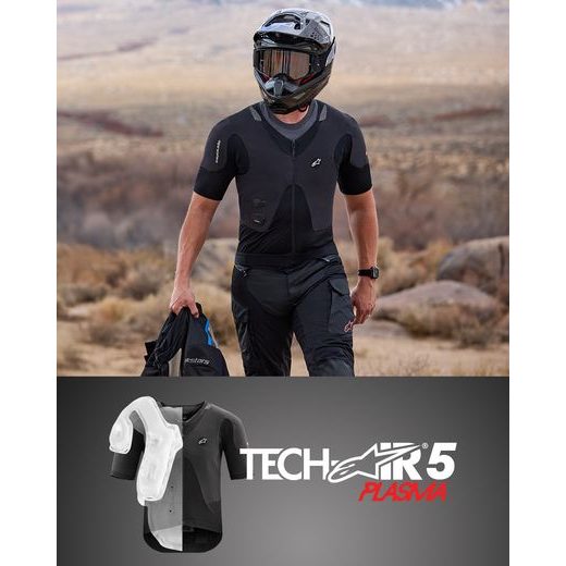 AIRBAGOVÁ VESTA TECH-AIR®5 PLASMA SYSTEM, ALPINESTARS (ČERNÁ) 2025