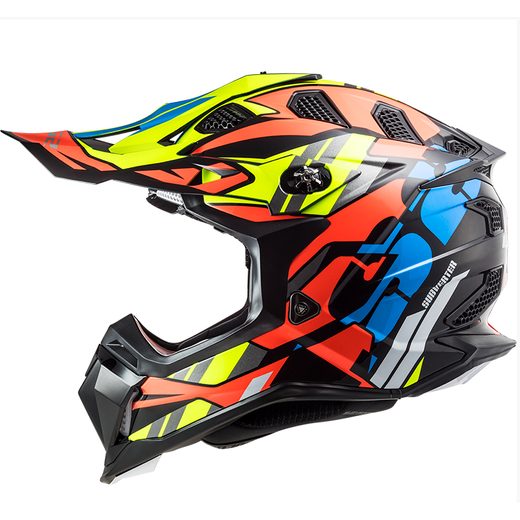 LS2 MOTOKROSOVÁ HELMA MX700 SUBVERTER RASCAL GL. BLACK FL.ORANGE