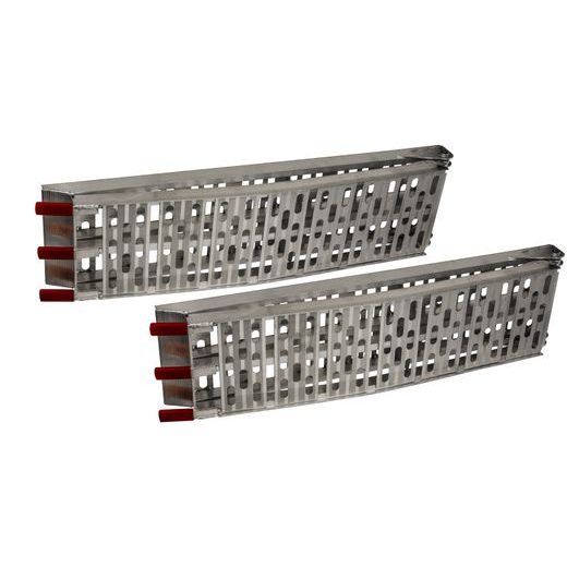 NÁJEZDOVÁ RAMPA HD - SKLÁDACÍ - HLINÍKOVÁ (S PODPĚROU), Q-TECH (1 PÁR)