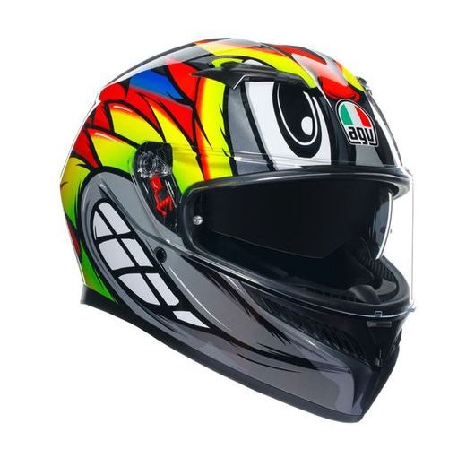 AGV INTEGRÁLNÍ PŘILBA K3 MPLK BIRDY GREY/YELLOW/RED