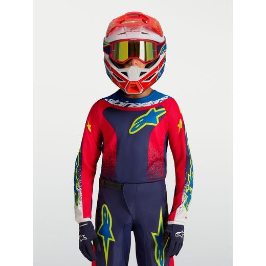 DRES FLUID DRAG YOUTH, ALPINESTARS, DĚTSKÉ (TMAVĚ MODRÁ/ČERVENÁ/ZELENÁ/BÍLÁ) 2027