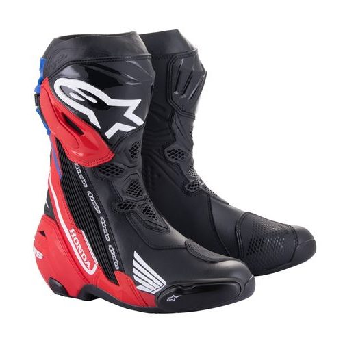 BOTY SUPERTECH R HONDA KOLEKCE, ALPINESTARS (ČERNÁ/ČERVENÁ FLUO/MODRÁ/BÍLÁ) 2024