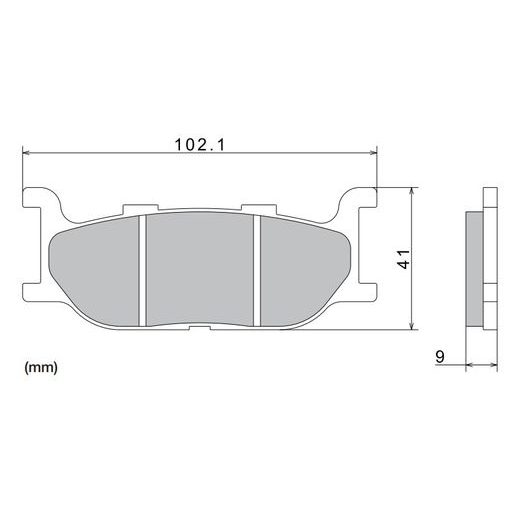 BRZDOVÉ DESTIČKY, NISSIN (SEMI-METALICKÁ SMĚS) 2 KS V BALENÍ