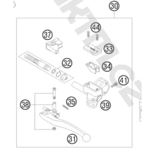 KTM ORIGINÁLNÍ DÍL - HLAVNÍ SPOJKOVÝ VÁLEC MAGURA 163,5 CNI / TP Ř 9 MM; 163 KTM SX 65 02- SX 85 04-, HUSQVARNA CR 65 12-