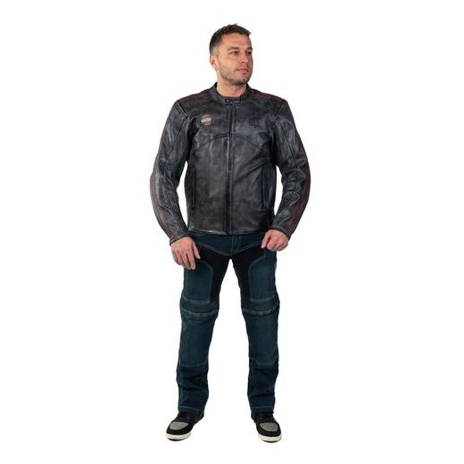 MBW PÁNSKÁ KOŽENÁ MOTO BUNDA VINTAGE