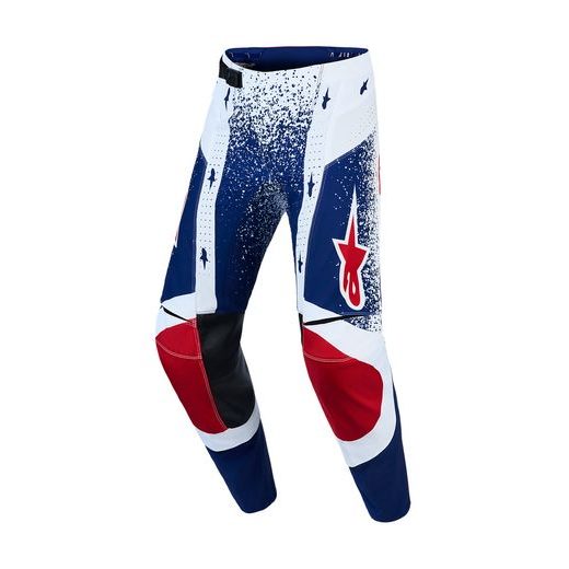 KALHOTY TECHSTAR LIMITOVANÁ EDICE UNITY, ALPINESTARS (ČERVENÁ/BÍLÁ/MODRÁ) 2026