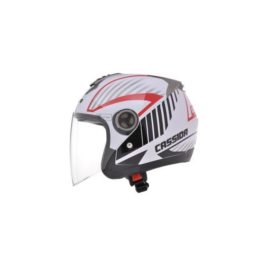 PŘILBA CASSIDA MAGNUM (ČERNÁ/BÍLÁ/ČERVENÁ)