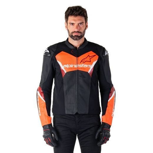 BUNDA FASTER 3 AIRFLOW, ALPINESTARS (ČERNÁ/ČERVENÁ FLUO) 2025