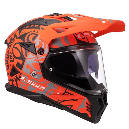 LS2 ENDURO MOTO PŘILBA MX702 PIONEER II RANGI ORANGE