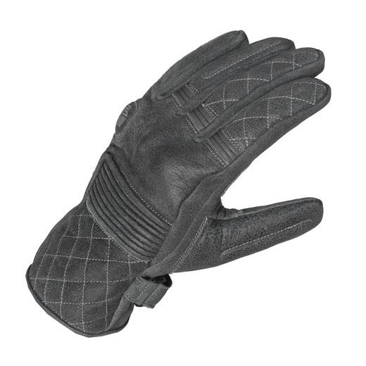 MBW PÁNSKÉ KOŽENÉ MOTO RUKAVICE TIMMY ŠEDÉ