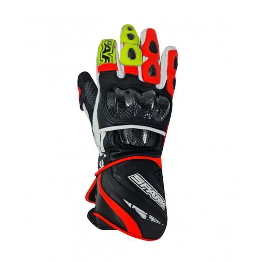 SPARK PÁNSKÉ KOŽENÉ MOTO RUKAVICE APEX ČERVENÉ