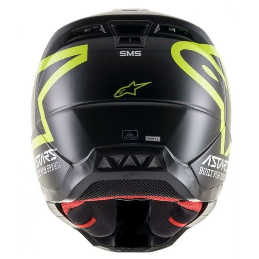 ALPINESTARS PŘILBA S-M5 COMPASS HELMET ECE(MATNÁ ČERNÁ/ŽLUTÁ FLUO)