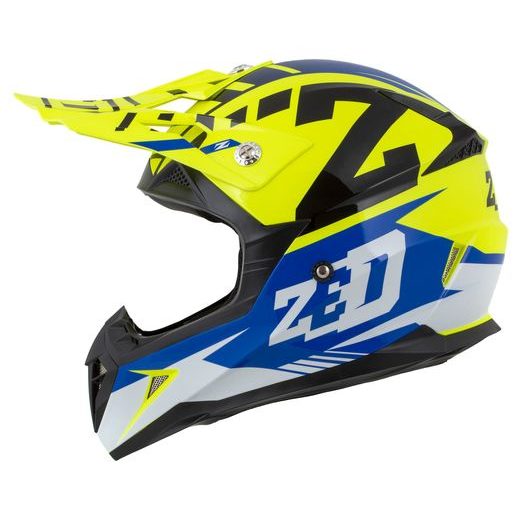 PŘILBA X1.9D TARGA, ZED, DĚTSKÁ (ŽLUTÁ FLUO/MODRÁ/ČERNÁ/BÍLÁ) 2025
