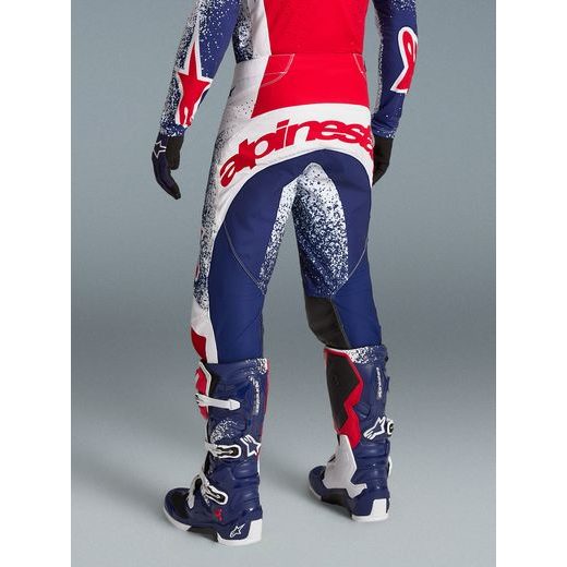 KALHOTY TECHSTAR LIMITOVANÁ EDICE UNITY, ALPINESTARS (ČERVENÁ/BÍLÁ/MODRÁ) 2026