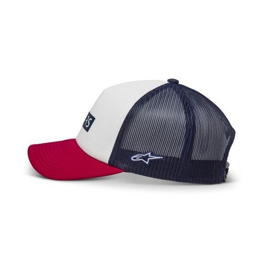 KŠILTOVKA CLARIFIED FOAM TRUCKER, ALPINESTARS (BÍLÁ/ČERVENÁ)