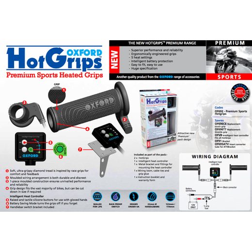 VYHŘÍVANÉ RUKOJETI OXFORD OF692 PREMIUM SPORTS