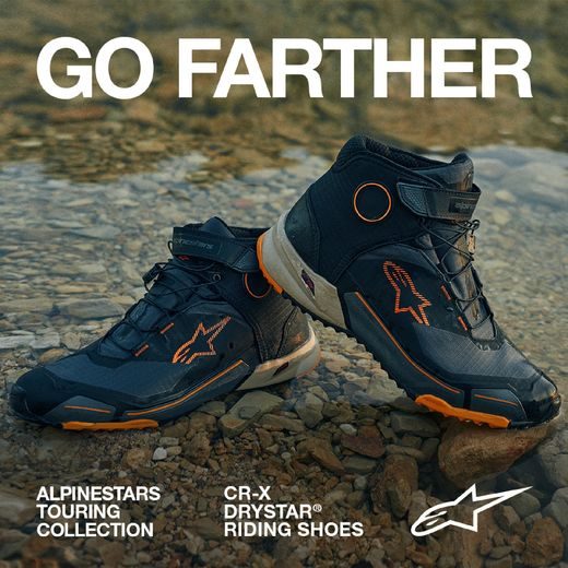 BOTY CR-X DRYSTAR, ALPINESTARS (ČERNÁ/HNĚDÁ/ORANŽOVÁ)