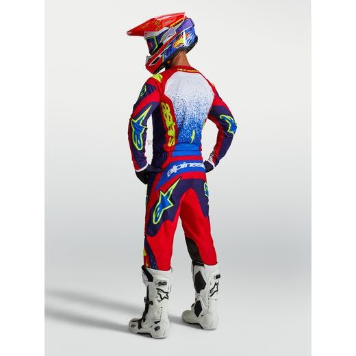 DRES FLUID DRAG, ALPINESTARS (TMAVĚ MODRÁ/ČERVENÁ/ZELENÁ/BÍLÁ) 2027