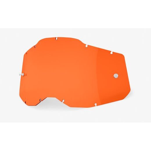 PLEXI RACECRAFT 2/ACCURI 2/STRATA 2, 100% - USA (ORANŽOVÉ, ANTI-FOG)