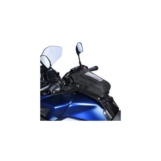 TANKBAG NA MOTOCYKL AQUA S8 S POPRUHY, OXFORD (ČERNÝ, OBJEM 8 L)